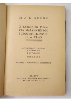 Z tajników pożycia małżeńskiego i jego społecznych powikłań, 1934 r.