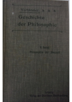 Geschichte der Philosophie, 1908 r.