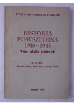 Historia powszechna 1918-1945