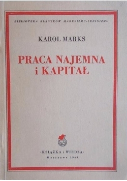 Praca najemna i kapitał 1949 r