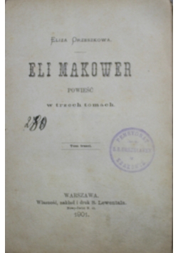 Eli Makower Tom III 1901 r.