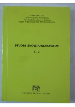 Studia słowianoznawcze