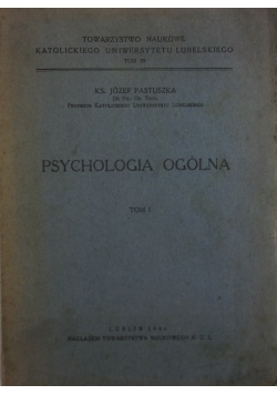 Psychologia ogólna tom I  - 1946 r.