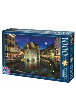 Puzzle 1000 Francja, Annecy nocą