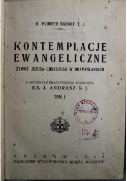 Kontemplacje Ewangeliczne 1929 r.
