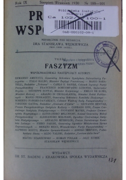 Przegląd współczesny, miesięcznik sierpień-wrzesień 1930