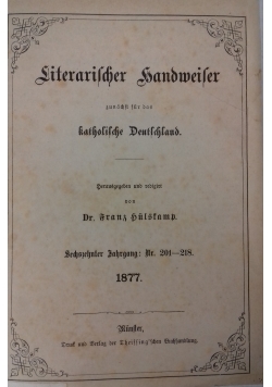 Literarische sandmeier katholiche deutchland, 1877 r.