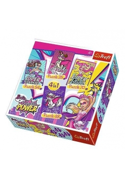 Puzzle 4w1 Barbie i jej super przyjaciele TREFL