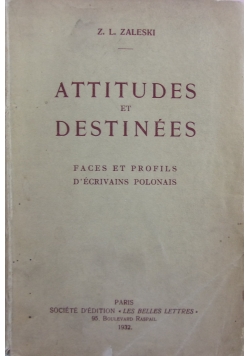 Attitudes et destinees, 1932 r.