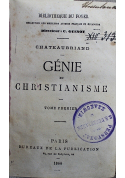 Le Genie Du Christianisme 2 tomy 1866 r.