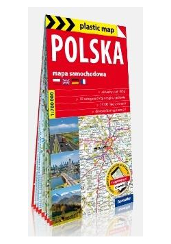 Plastic map Polska 1:700 000 mapa samochodowa
