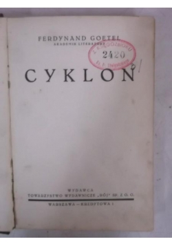 Goetel Ferdynand - Cyklon, 1939 r.
