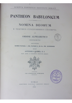 Pantheon Babylonicum, 1914 r.