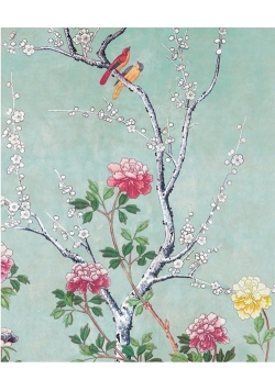 Karnet 17x14cm z kopertą Chinese blossom