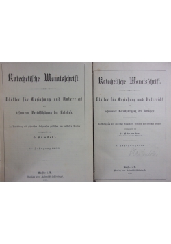 Katechetische Monatsschrift, band IV-V