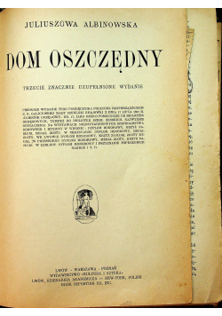 Dom Oszczędny 1910 r