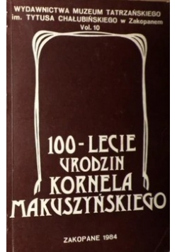 100-lecie urodzin Kornela Makuszyńskiego