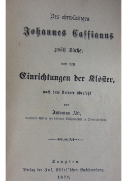 Des Ehrmurdigrn, 1877 r.