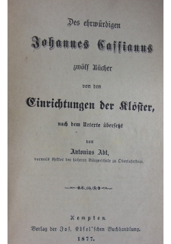 Des Ehrmurdigrn, 1877 r.