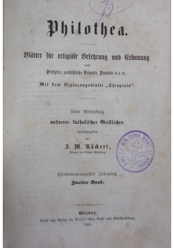 Philothea, 1861 r.