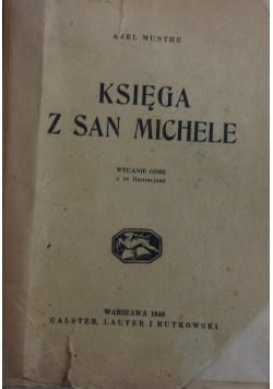 Księga z San Michele, 1946r.