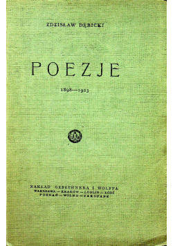 Poezje 1898 1923 1923 r.