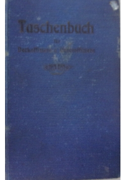 Taschenbuch fur Deckoffiziere und Unteroffiziere, 1911r.