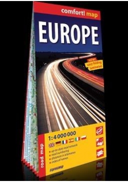 Comfort! map Europe 1:4 000 000 road map w.2018