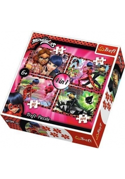Puzzle 4w1 Przyjaźń i przygoda TREFL