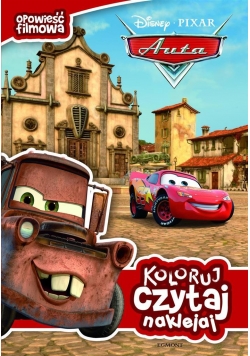 Koloruj, czytaj, naklejaj. Auta