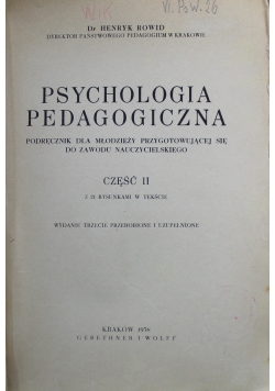 Psychologia pedagogiczna Część II 1938 r.