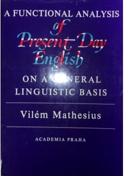 A functional analysis of Present Day English