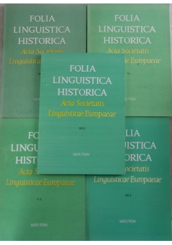 Folia linguistica historica, zestaw 5 książek
