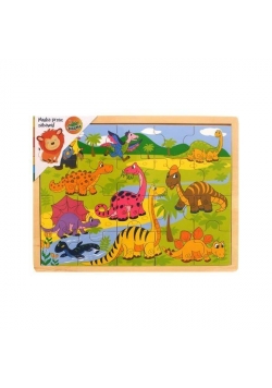 Puzzle drewniane Dinozaury