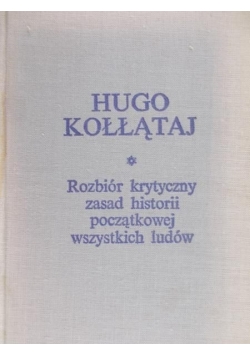 Rozbiór krytyczny zasad historii początkowej wszystkich ludów