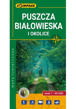 Puszcza Białowieska mapa laminowana