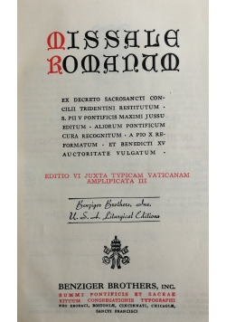Missale Romanum, 1947 r.