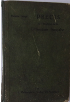 Precis literature francaise, 1821 r.