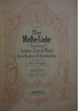 Neue Meister-Lieder Sammlung