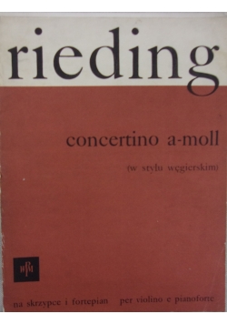 Rieding  concertino a-moll