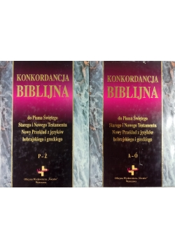 Konkordancja Biblijna Tom I i II
