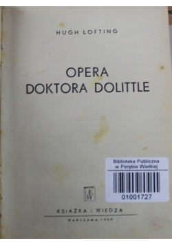 Opera Doktora Dolittle 1950 r.