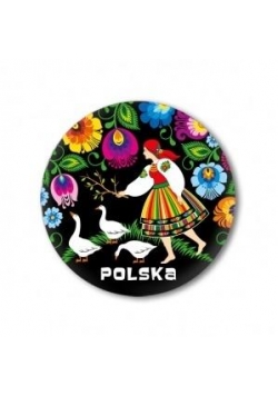 Przypinka mała - Polska gąski 37 mm FOLKSTAR