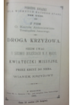 Droga Krzyżowa tom XXIII, 1893 r.