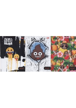 Brulion A4 Emoji 5 sztuk mix