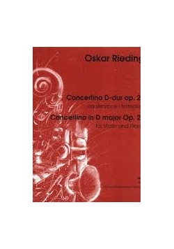 Oskar Rieding Concertino D-dur op. 25 na skrzypce i fortepian