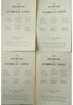 The Journal of Symbolic Logic 4 tomy