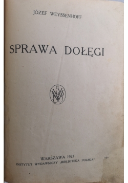 Sprawa Dołęgi, 1923 r.