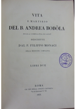 Del B. Andrea Bobola, 1855 r.