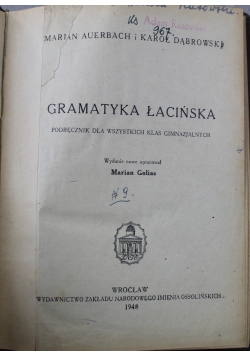 Gramatyka łacińska 1948 r.